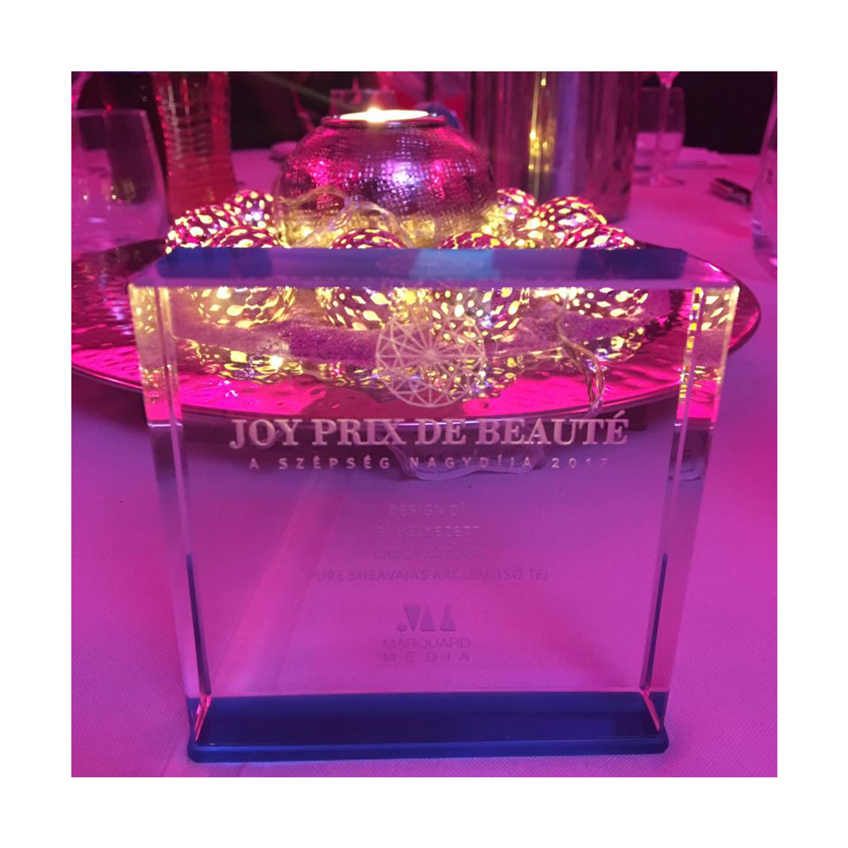 Joy Prix de Beauté - termék tervezés díj